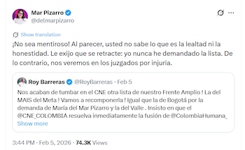 Pizarro negó haber demandado la