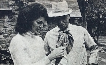Jacqueline junto a Miguel Angel