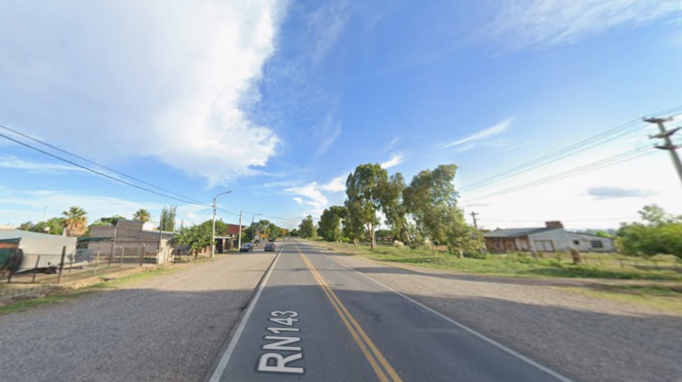 La investigación se concentra en la zona de Ruta 143 y callejón Uga, en San Rafael, donde fueron hallados restos óseos (Google Maps)