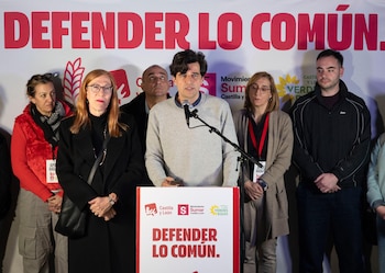 El candidato de IU a