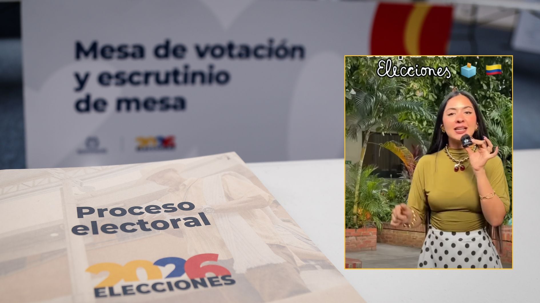 La primera vuelta se desarrollará el domingo 31 de mayo, y en caso de haber segunda vuelta, sería el domingo 21 de junio de 2026 - créditos Catalina Olaya/Colprensa | @laprofetatiana/IG