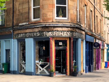 Vista del letrero "Art