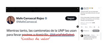 A la representante María Fernanda