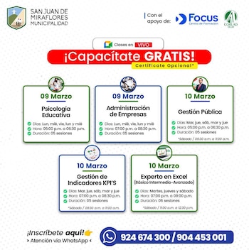 Las clases se desarrollan en