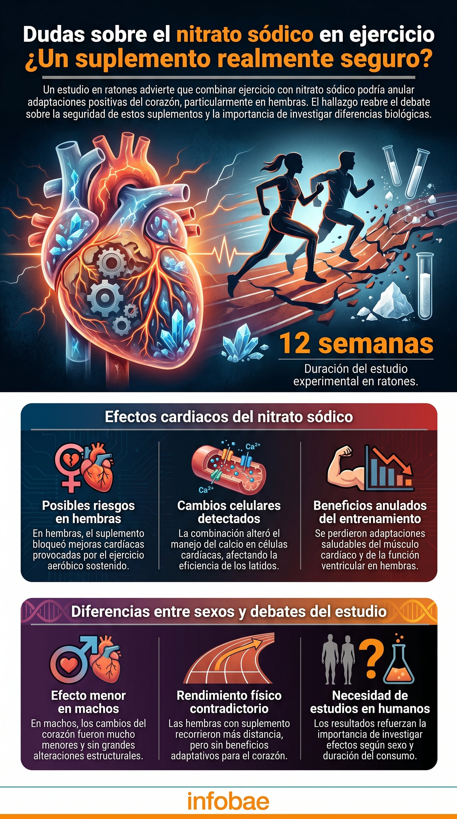 El nitrato sódico, popular entre deportistas de resistencia, podría afectar negativamente la salud del corazón según un estudio reciente (Imagen Ilustrativa Infobae)