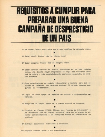 El libro creado por la SIDE en plena dictadura para denunciar una "campaña de desprestigio" en el exterior