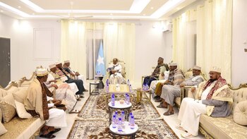 El presidente de Somalia visita