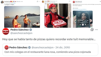 Los memes de las elecciones generales 29-N, de este 21 de octubre: la piragua de Feijóo, la pizza de Sánchez y la canción de Lali Espósito