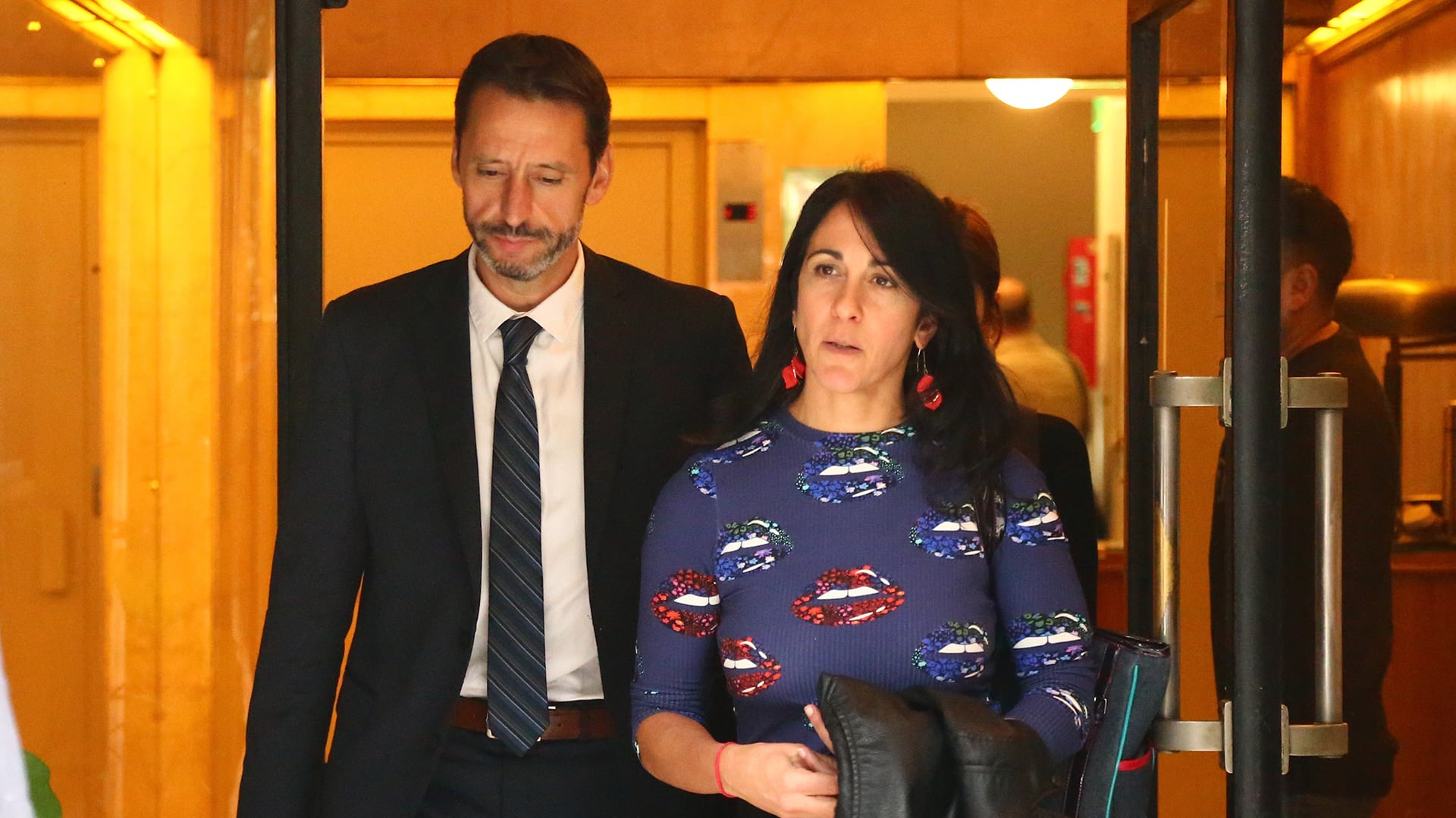 El fiscal Santiago Vismara junto a su colega, Labozzetta, en el caso Emily Rodríguez (Luciano González)