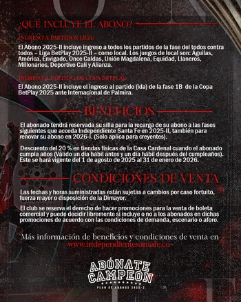 Estas son las condiciones para