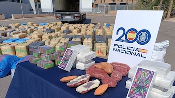 Piden seis años de cárcel por traficar con toneladas de hachís ocultas entre sandías y falsas patatas de plástico