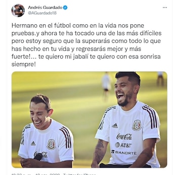 Andrés Guardado mandó un mensaje