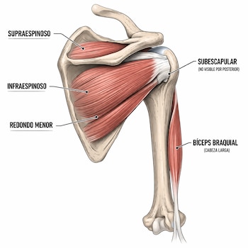 Estos son todos los músculos que conforman el manguito rotador