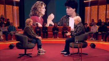 Pedro Almodóvar y Mercedes Milá