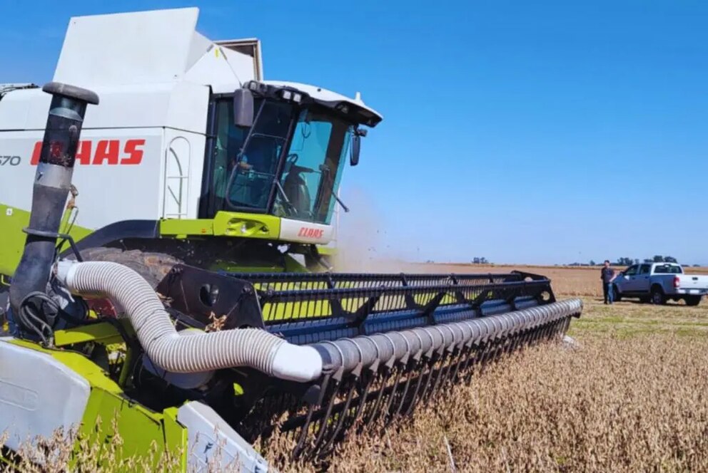 Sistema de aire forzado mejora eficiencia y reduce pérdidas en la cosecha de soja