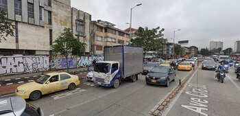 El ciclista fue trasladado a la clínica más cercana - crédito Google Maps