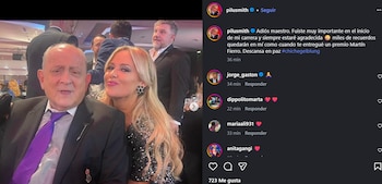 Con una foto de Gelblung, Pilar Smith recordó a su "maestro" en las redes (Instagram)