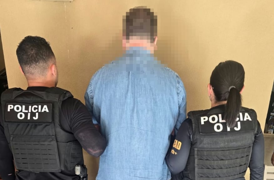 Los productores Don Stockwell y Hugo Barboza fueron detenidos durante la Operación Éxodo, desarrollada este miércoles en distintos puntos de Costa Rica. Crédito: OIJ