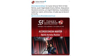Yeimi Arrieta, se llevó el
