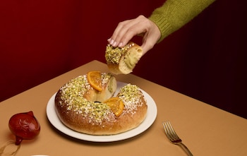 Roscón de pistacho de Madreamiga.