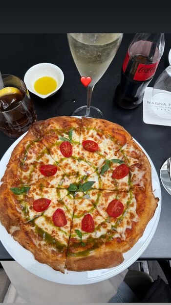 La pizza que disfrutó la