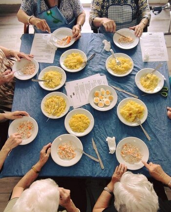 La cocina se utiliza como