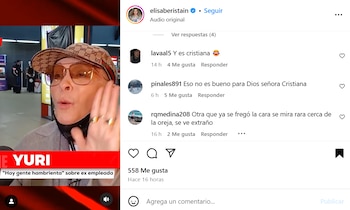 Yuri fue cuestionada por reporteros