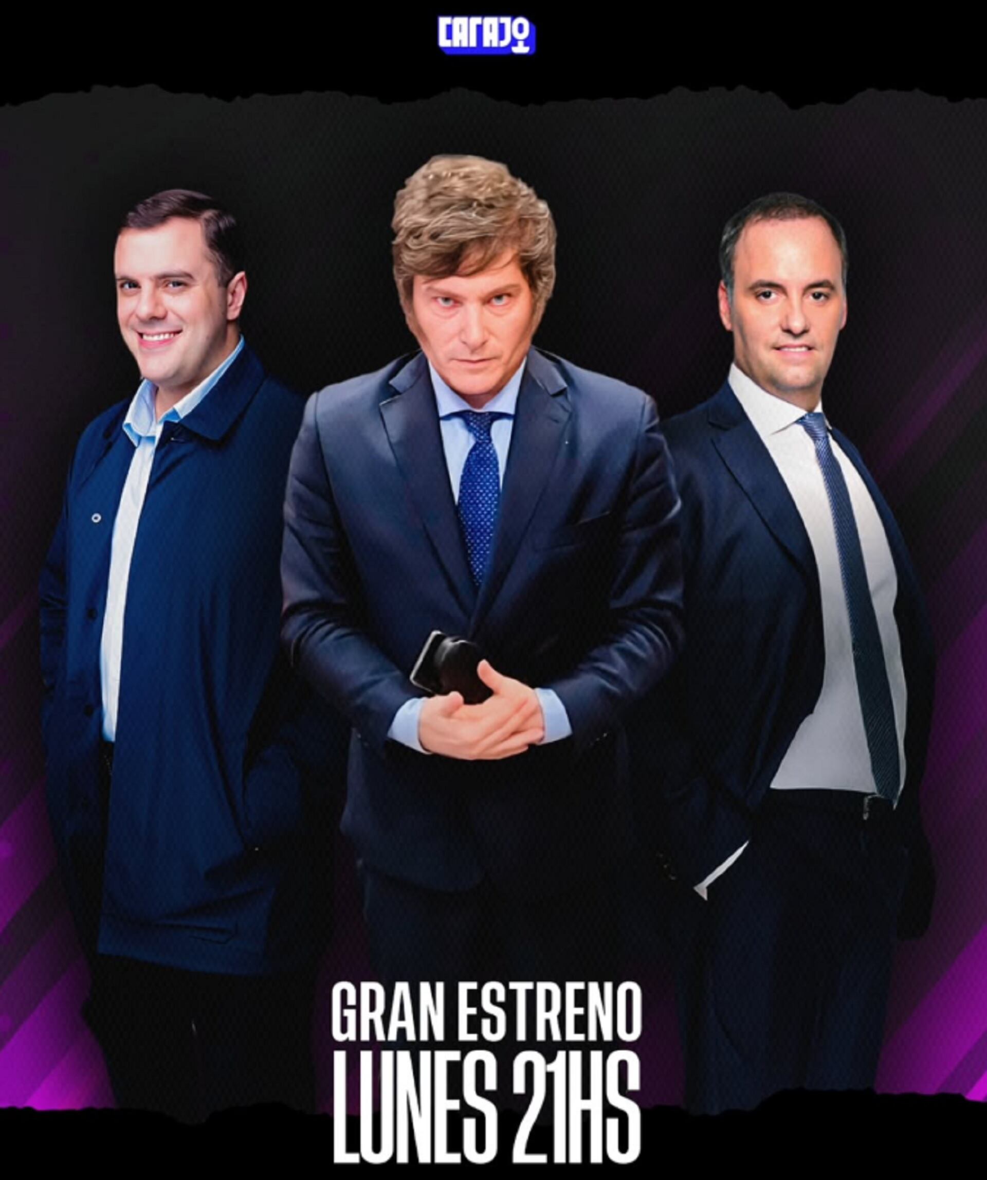 Javier Milei, Manuel Adorni y el Gordo Dan