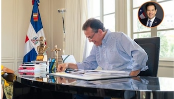 Marco Rubio, secretario de Estado de Estados Unidos, y Víctor "Ito" Bisonó, ministro de Relaciones Exteriores de República Dominicana, mantuvieron una conversación telefónica para reafirmar la relación entre ambos países. (Cortesía: Ministro de Relaciones Exteriores/Embajada de Estados Unidos)