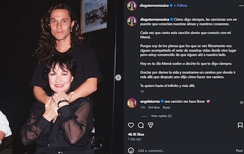 Diego Torres recordó a Lolita y recibió una emotiva respuesta de Ángela: "Las canciones son un puente"