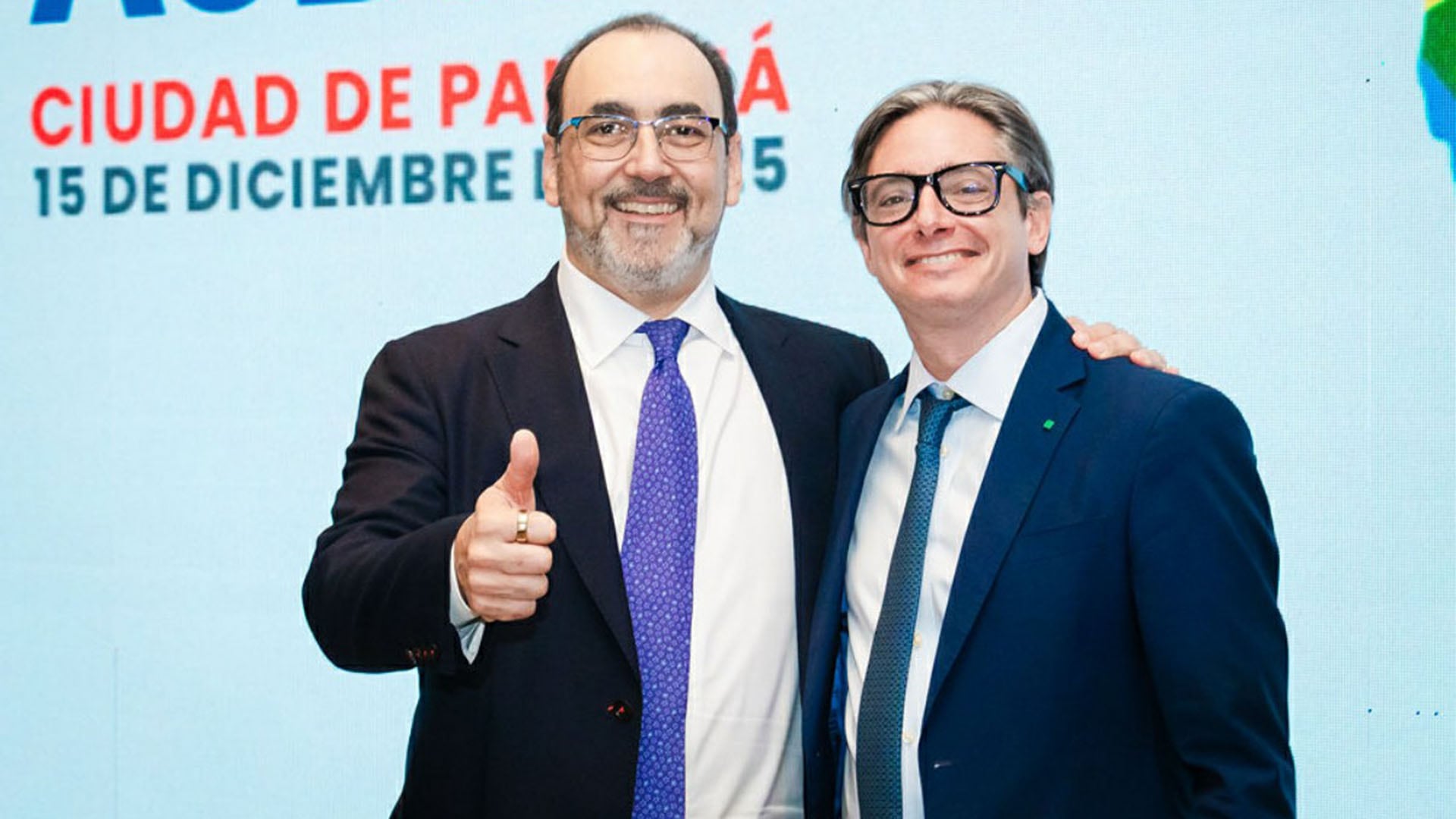 Sergio Díaz-Granados y el argentino Christian Asinelli