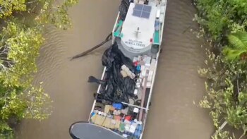 En operativo de película, la