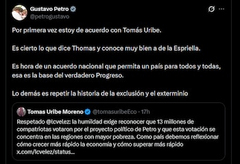 Gustavo Petro - crédito @petrogustavo/X