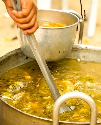La comida callejera de la