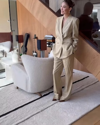 Carla Pereyra en su salón en Madrid (INSTAGRAM).