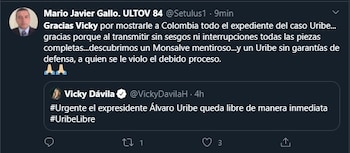 Vicky Dávila caso Uribe