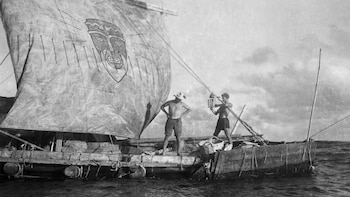 Con la expedición Kon-Tiki y