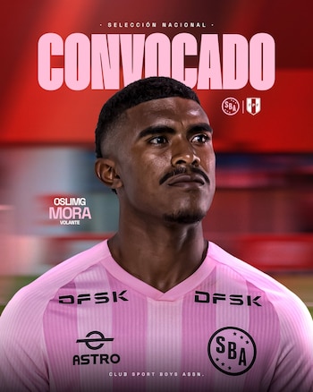 Sport Boys celebró la convocatoria de Oslimg Mora a la selección peruana.