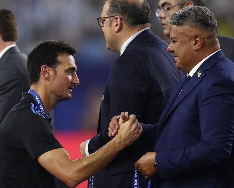La AFA había llevado a Scaloni para juveniles y el torneo de la Alcudia, en medio de dudas por su falta de experiencia (REUTERS/Agustin Marcarian)