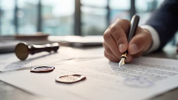 Ciudadanos realizan trámites notariales como