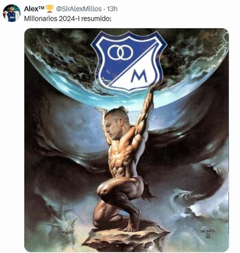 Leonardo Castro cargando a Millonarios