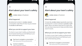 Meta extiende a Facebook las notificaciones para padres sobre menores que buscan contenido de autolesiones y suicidio