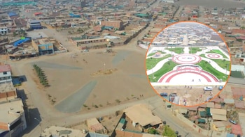 Ancón inaugura su plaza central