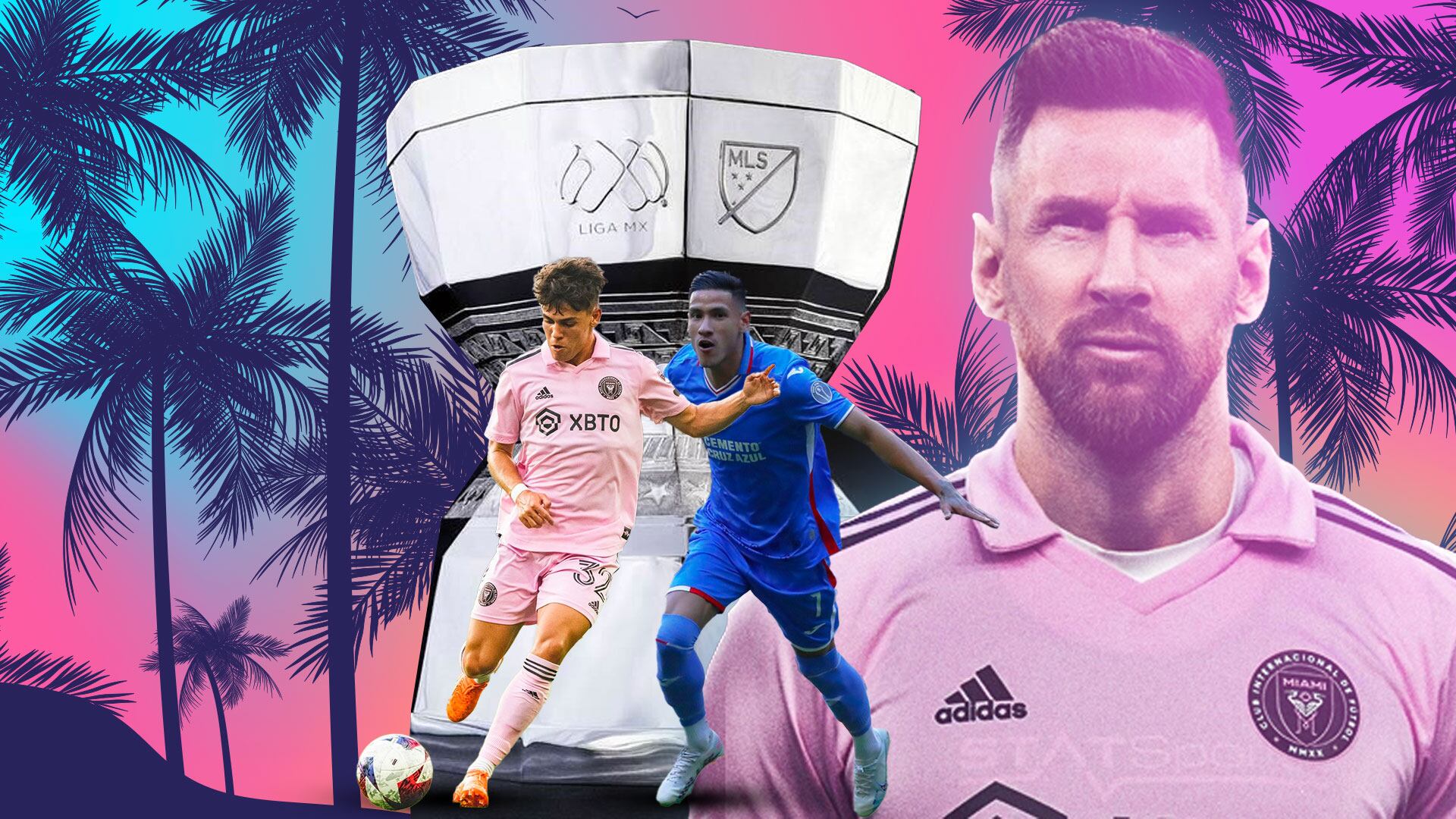 La Máquina debe vencer a Lionel Messi para ganar la copa. (Ilustración Infobae México/Jovani Perez )