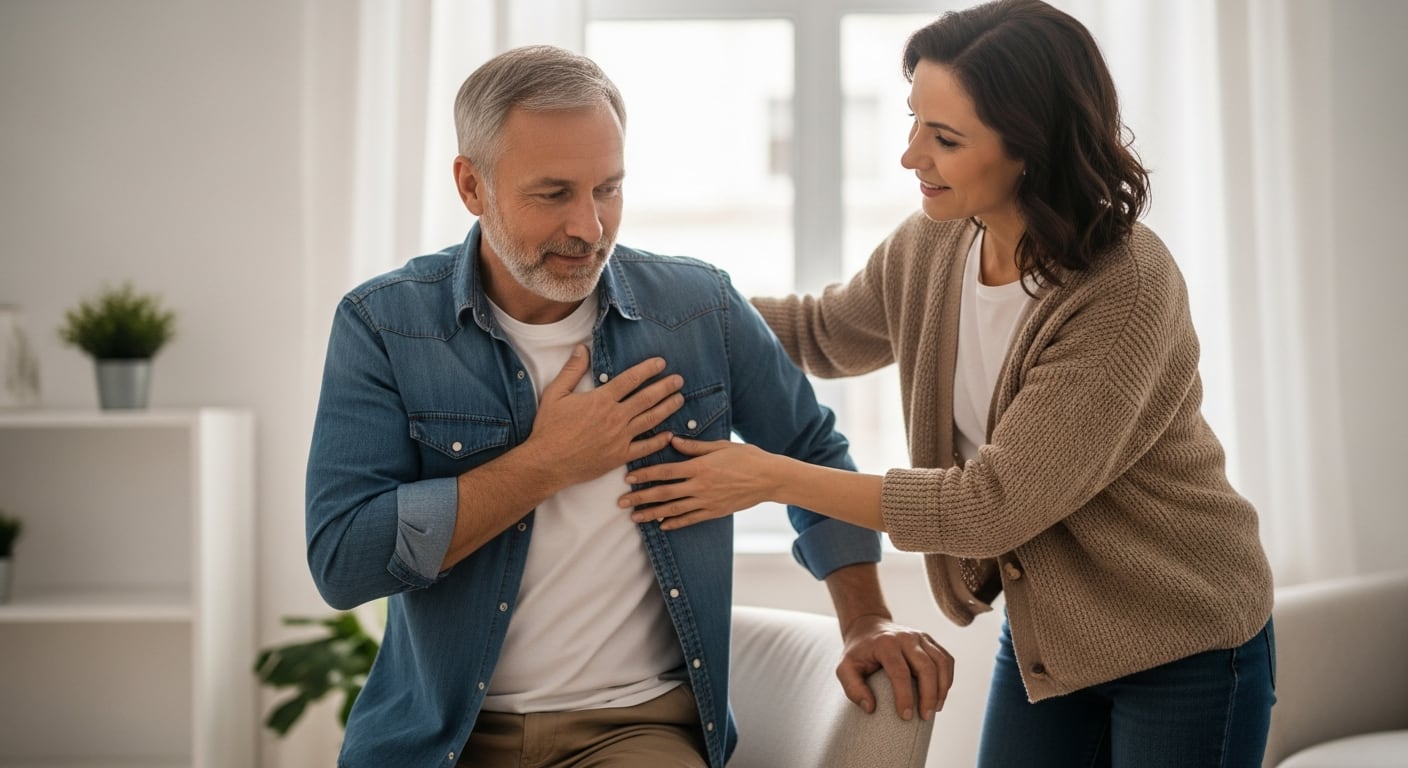 El apoyo emocional de la pareja influye en la recuperación física tras un infarto (Imagen ilustrativa Infobae)