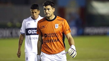 Martin Arias en su etapa como arquero de Gimnasia