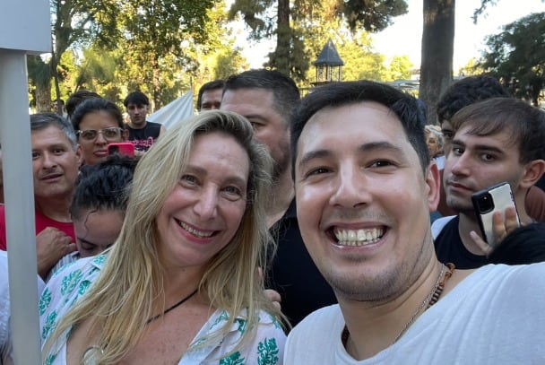 Agustín Caulo, nuevo secretario de Culto, y Karina Milei (Redes sociales)