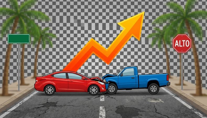 Un total de 7.510 siniestros viales se reportaron en el primer cuatrimestre de 2026, un 20% más que en el mismo periodo del año anterior. (Imagen ilustrativa de Infobae)