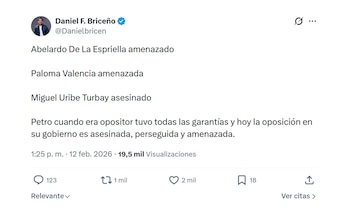 Con este mensaje en X,