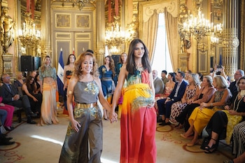 Desfile de moda de la colección El cuerpo nos honra, a cargo de diseñadores y artesanos salvadoreños.